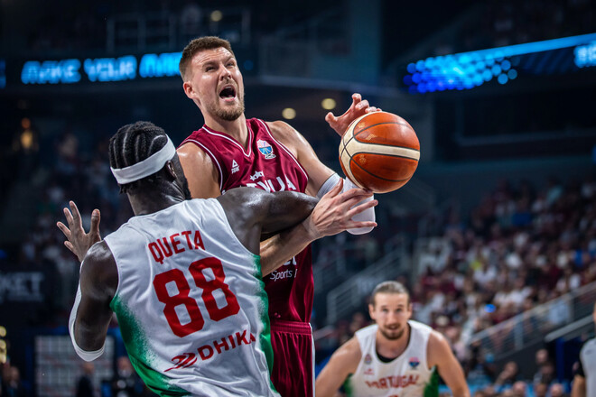 Євробаскет-2025. Порзінгіс в топі. Латвія здобула перемогу над Португалією 1