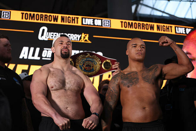 ВІДЕО. Хто важчий. Паркер та Вордлі зважилися перед боєм 1