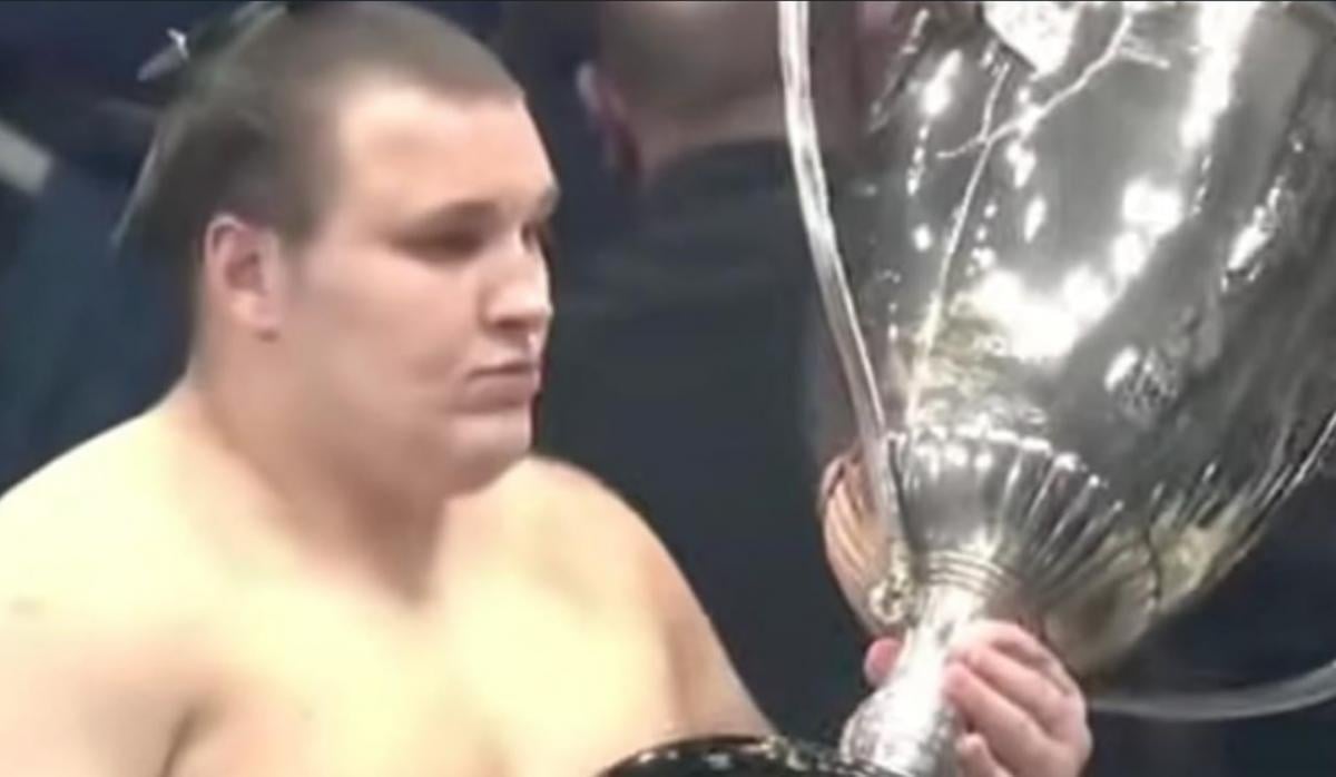 Данило Явгусишин під псевдонімом Аонішікі виграв Кубок Імператора в Японії / Фото: скріншот з відео