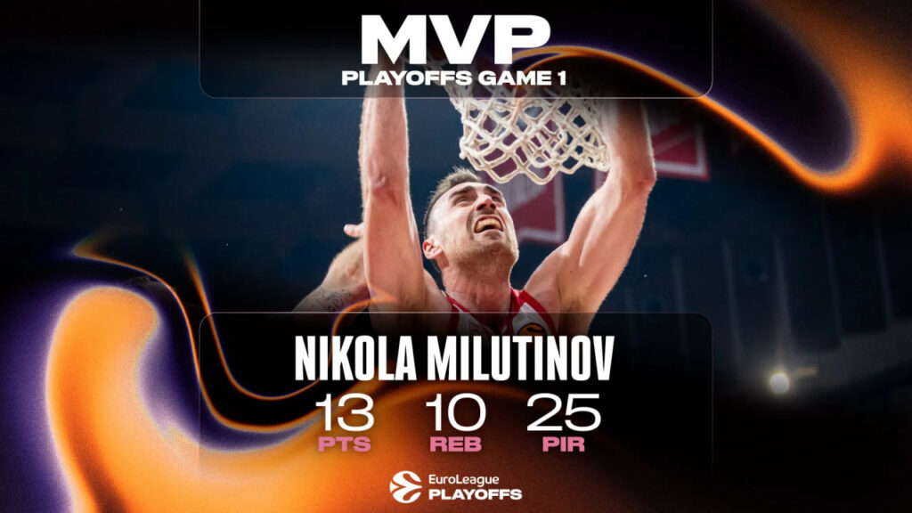 Центровий "Олімпіакоса" – MVP перших матчів плей-офф Євроліги